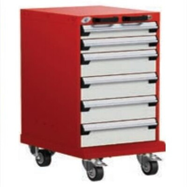 L3BBG-3002 Mobile L Cabinet 18"x27"x35-1/8"H with 6 Drawers