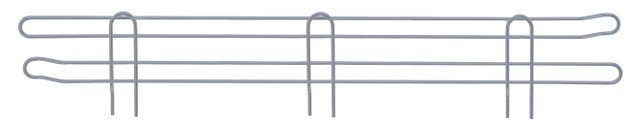 BL36GY Chrome Wire Shelf Back Ledge 36"x4"