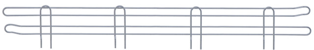 BL60GY Chrome Wire Shelf Back Ledge 60"x4"
