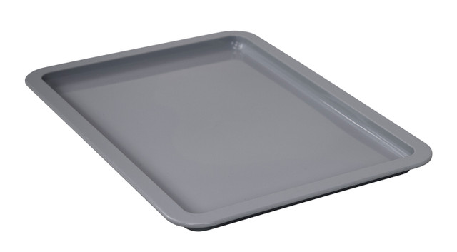 FSB-DL1813GY Pizza Dough Box Lid, 18"L x 13"W, stackable and dishwasher safe, polypropylene, gray, Made in USA