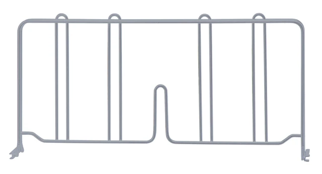 DIV18GY Chrome Wire Shelf Divider 18"x8"