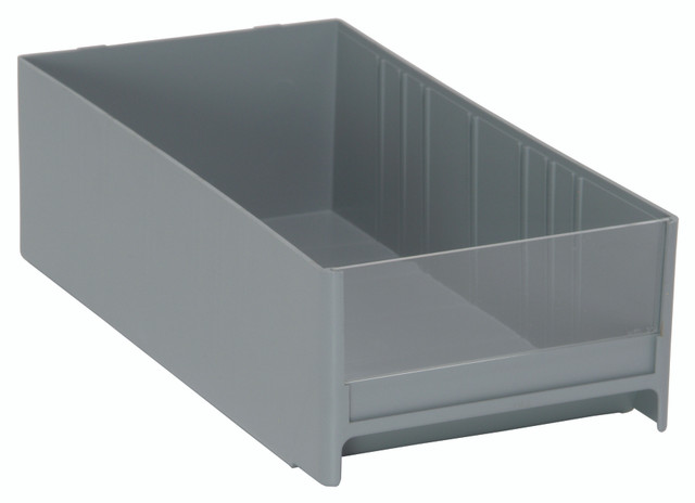 IDR204GY Interlocking Cabinet Drawer, 11"L x 5-5/8"W x 3-5/16"H, high impact polysterine, gray, Made in USA