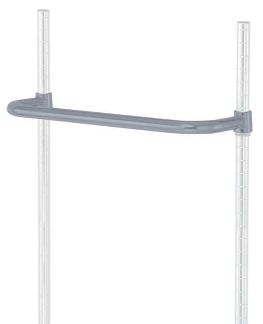PH21GY Chrome Wire Shelving Push Handle 21" Wide