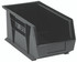 QUS240COCS Conductive ESD Stack and Hang Bin - 14-3/4" x 8-1/4" x 7" - Carton of 12 Bins