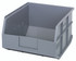 SSB425GY Stackable Shelf Bin, 12"W x 11"D x 7"H, autoclavable up to 250°F, polypropylene, gray, made in USA