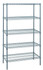WR74-2142GY-5 Wire Shelving Starter Kit, 42"W x 21"D x 74"H, 600 - 800 lb. capacity, includes (5) wire shelves and (4) posts, gray epoxy antimicrobial finish, NSF, shipped KD