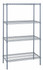 WR74-2436GY Wire Shelving Starter Kit, 36"W x 24"D x 74"H, 600 - 800 lb. capacity, includes (4) wire shelves and (4) posts, gray epoxy antimicrobial finish, NSF, shipped KD