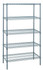 WR74-2436GY-5 Wire Shelving Starter Kit, 36"W x 24"D x 74"H, 600 - 800 lb. capacity, includes (5) wire shelves and (4) posts, gray epoxy antimicrobial finish, NSF, shipped KD