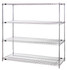 Chrome Wire Shelving Unit 21"D x 72"W x 54"High