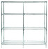 Chrome Wire Shelving Add-On 12"D x 72"W x 54"High