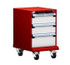 L3BBD-2403B Mobile L Cabinet 18"x21"x29-1/8"H with 3 Drawers