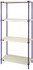 RPWR72-1830E Convenient 1 Box Wire Plastic Mat Shelving Unit 18" x 30" x 72"