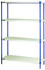 RPWR72-1836E Convenient 1 Box Wire Plastic Mat Shelving Unit 18" x 36" x 72"