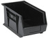 QUS240CO Conductive ESD Stack and Hang Bin - 14-3/4" x 8-1/4" x 7" - Carton of 12 Bins