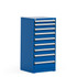 R5ADG-5805-ST055 Blue Stationary Cabinet with 9 Divided Drawers (147 compartments)