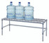 184814DGY Dunnage Rack, wire, modular, 48"W x 18"D x 14"H, 1500 lb. capacity, (1) removable wire top mat, (1) tubular 3-sided frame, (4) 14" posts, gray epoxy antimicrobial finish, NSF