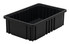 DG92050CO Dividable Grid Container, conductive, 16-1/2"L x 10-7/8"W x 5"H, black, Made in USA