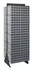 QIC-270-161GY Interlocking Storage Cabinets Floor Stand, double sided, 24"D x 23-5/8"W x 75"H, 750 lbs. load capacity, includes: (24) QIC-161, (384) gray drawers, 14 gauge steel, black coated finish