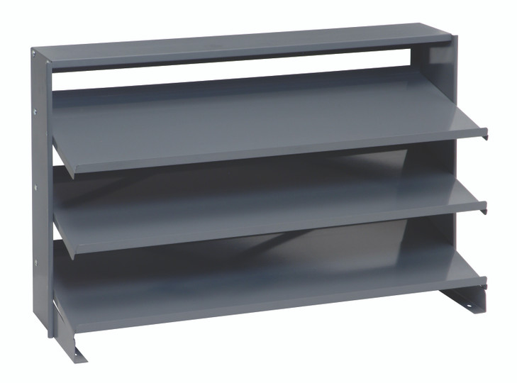 QPRHA-000 Pick Rack, slopped, bench style, 12-1/2"L x 36"W x 23"H, 250 lbs. capacity, (3) shelves configuration (bins not included)