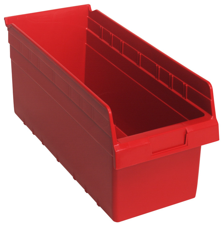 QSB808RDCS Quantum 8" Store-More Shelf Bins 17-7/8" x 8-3/8" x 8"