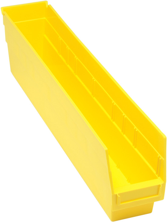 QSB205YLCS Quantum 6" Store-More Shelf Bins 23-5/8" x 4-1/8" x 6"