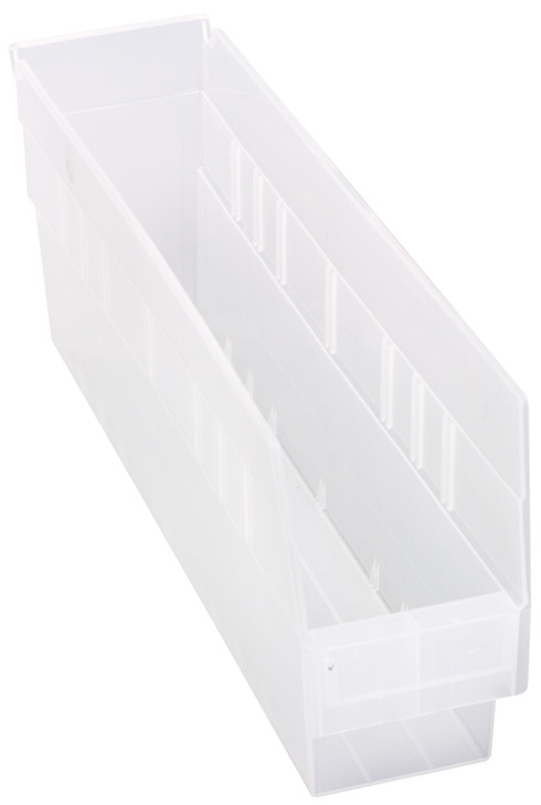 QSB203CLCS Quantum 6" Store-More Shelf Bins 17-7/8" x 4-1/8" x 6"