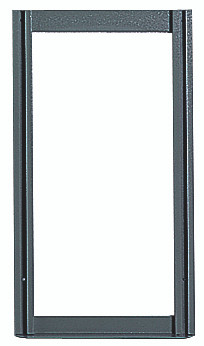 QTF24 Tip Out Bin Frame, 24"H, black powder coated finish steel, each bin requires (1) QDS300 mounting hardware (bins and mounting hardware sold separately)