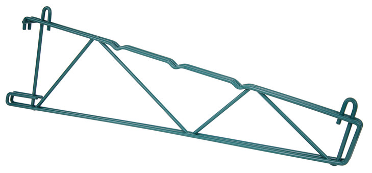 SG-CS24P Store Grid Shelf Support Bracket, single, for use with 24"W shelves, green epoxy antimicrobial finish, NSF