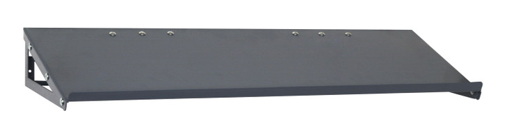 SLP-A1836 Solid Shelf, slanted, 36"W x 18"D, 75 lbs. load capacity, includes brackets to mount shelf on louvered panels