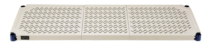 RP2460E Shelf, open grid, 600 lb. capacity per shelf, includes: (1) wire frame, (1) polymer mat and (4) split sleeves, blue epoxy antimicrobial finish, diswasher safe, plastic, suitable for dry, high humidity, wet or walk-in cooler applications