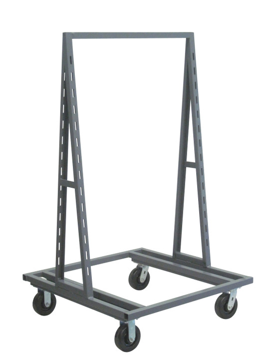 TTD-40 Removable Tray Truck, double sided, 38"W x 40"D x 67"H, 2000 lbs. load capacity, all-welded construction, includes slotted uprights every 3-1/2" centers and bolt on casters (2 swivel and 2 rigid), black steel