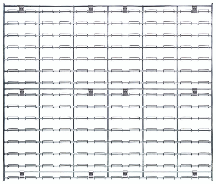 WLP-3036C Wire Louvered Panel, 36"L x 30"H, chrome plated finish, includes direct mounting clips (harware not included)