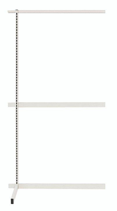 WS70-SS36ADHC Partition Wall Add-On Unit, single sided, 36"W x 26"D x 70"H, includes: (1) upright and (3) tie-bars, white finish