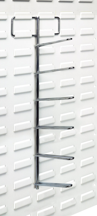 WS-VTH Tape/Reel Holder, vertical, 6" pronged, 25 lbs. load capacity, acomodates up to 6 tapes/reels, for use with louvered panels