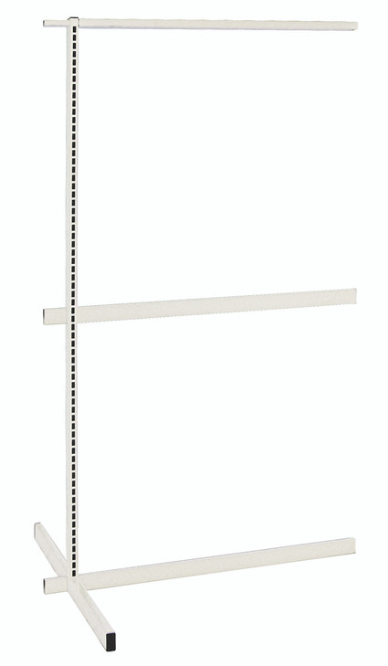 WS70-DS36ADHC Partition Wall Add-On Unit, double sided, 36"W x 50"D x 70"H, includes: (1) upright and (3) tie-bars, white finish