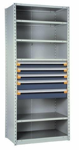 Drawers in Shelving