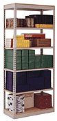 Rivet Rack Unit 48Wx12Dx84H with 6 Single Rivet lvls. with board