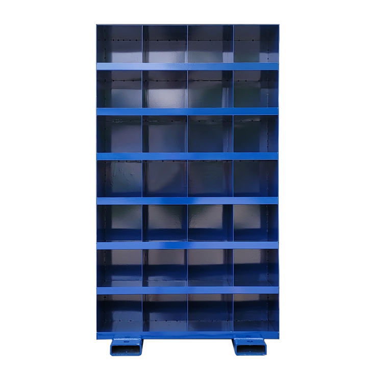 BB481887-28 Heavy Duty Steel All-Welded Bolt Bin 48"Wx18"Dx87"H