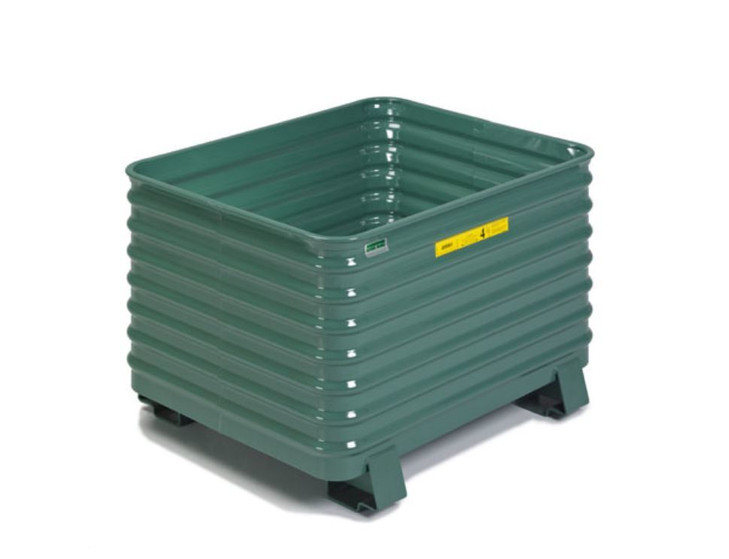 Steel King Round Corner Corrugated Steel Stacking Container