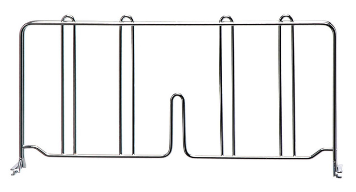 DIV12 Chrome Wire Shelf Divider 12"x8"