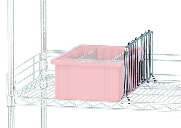 DIV14 Chrome Wire Shelf Divider 14"x8"