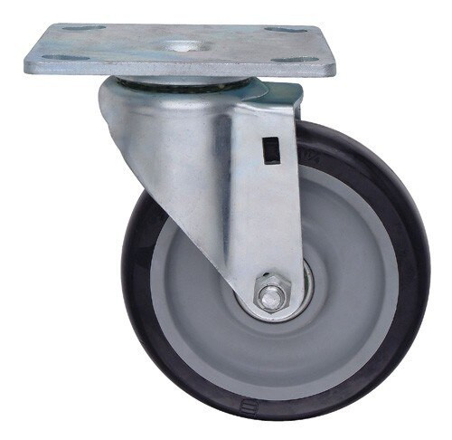 PT-PS Polyurethane Swivel Plate Caster 5"x1-1/4"