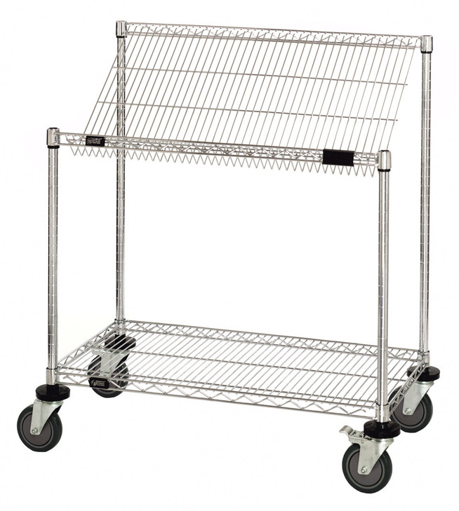 M1848SL34C Wire Work Station Cart 18" x 48"