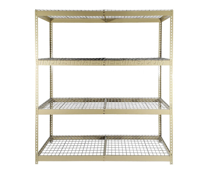 Rivet Rack Unit 48Wx24Dx84H with 4 levels with Wire