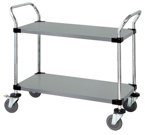 WRSC-1836-2SS Stainless Steel Utility Cart with Adjustable Shelves