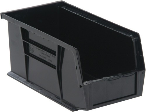 QUS235COCS Conductive ESD Stack and Hang Bin - 10-7/8" x 11" x 5 - Carton of 6 Bins