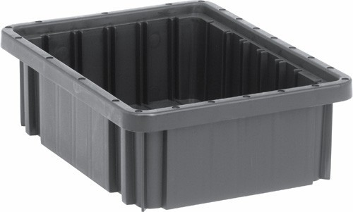 DG91035COCS Conductive Dividable Grid Container 10-7/8" x 8-1/4" x 3-1/2" - Carton of 20 Bins