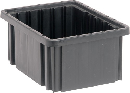 DG91050COCS Conductive Dividable Grid Container 10-7/8" x 8-1/4" x 5" - Carton of 20 Bins