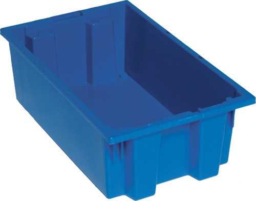 SNT190BL SNT190 Stack and Nest Totes 19-1/2"x15-1/2"x10" - Carton of 6 Totes