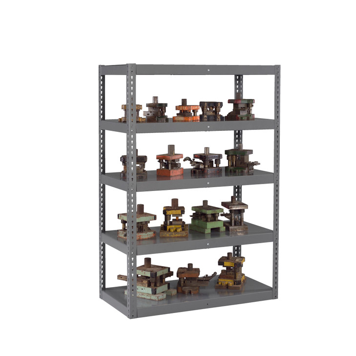 RXHS-482484 Heavy Duty Boltless Die Rack Shelving 48"W x 24"D x 84"H with 5 Shelves
